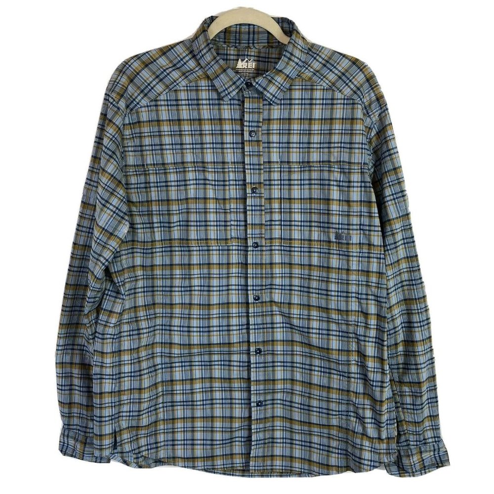 REI Co-op Sahara Tech Hiking Travel Shirt Size L